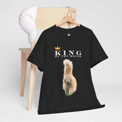 Cartoonified King of the House Custom Cat T-Shirt