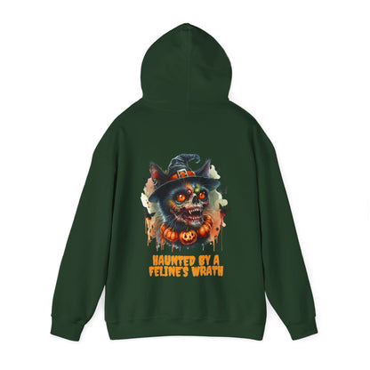 Haunted by a Feline's Wrath Halloween Hoodie