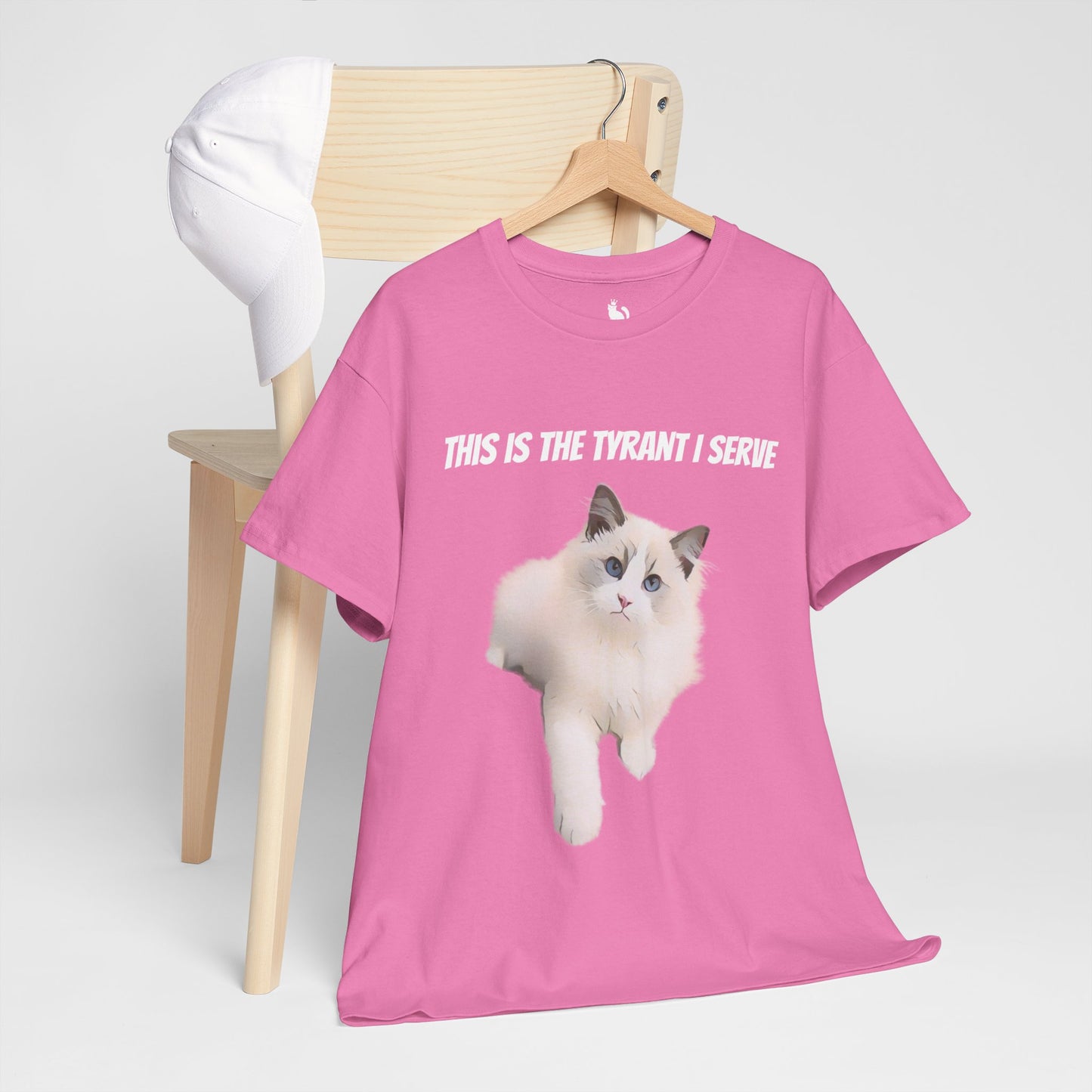 Cartoonified Tyrant I Serve Custom Cat T-Shirt