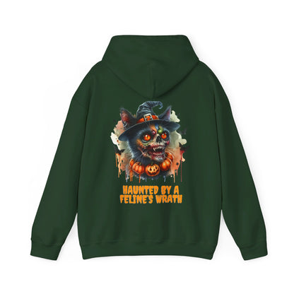 Haunted by a Feline's Wrath Halloween Hoodie