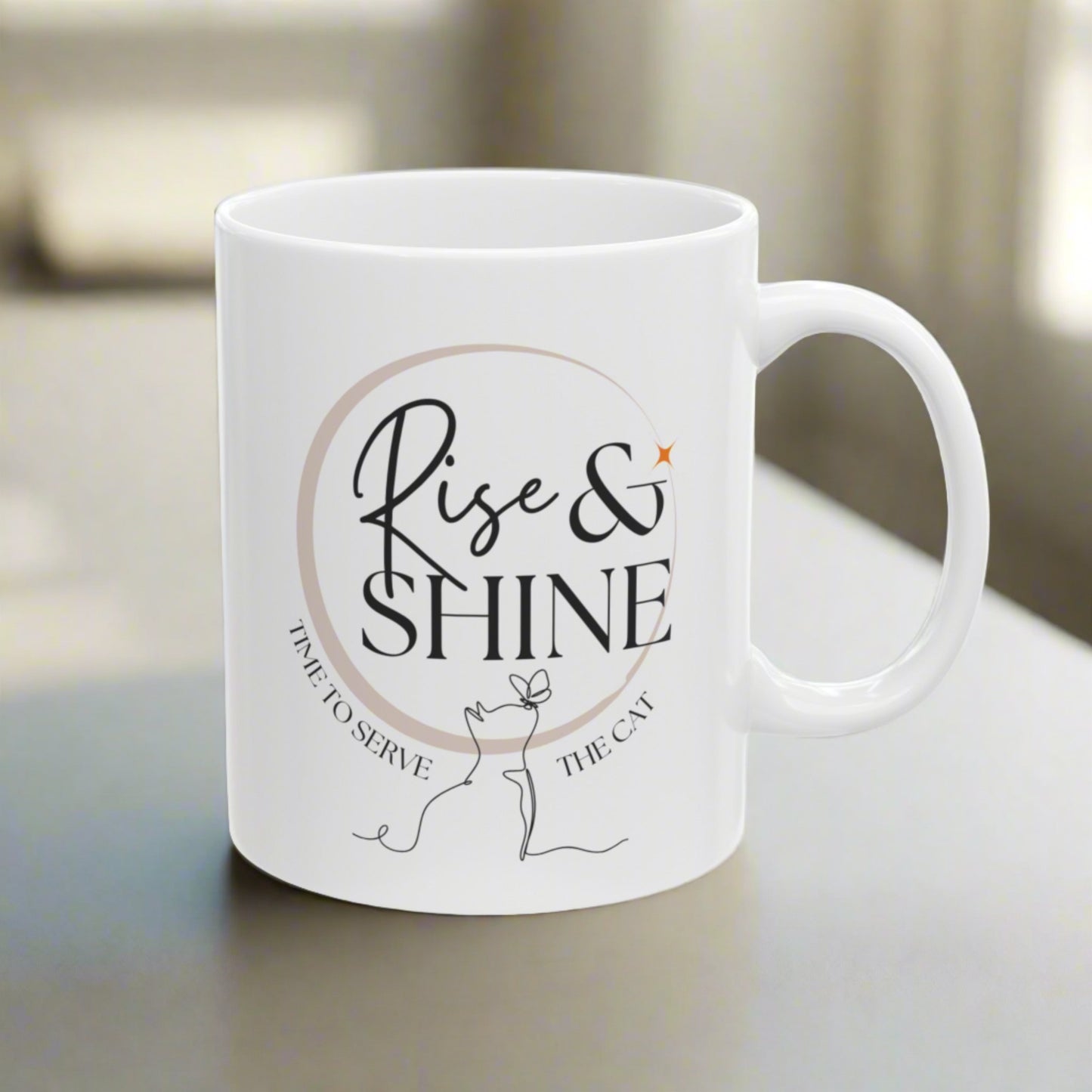 Rise & Shine Cat Mug