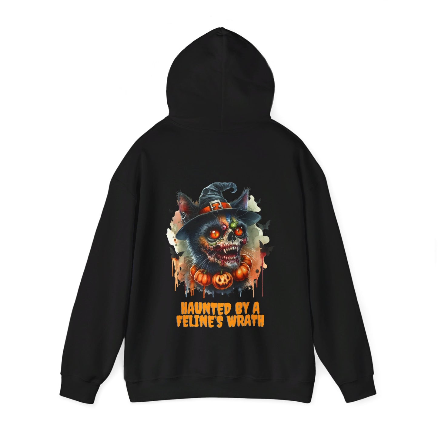 Haunted by a Feline's Wrath Halloween Hoodie