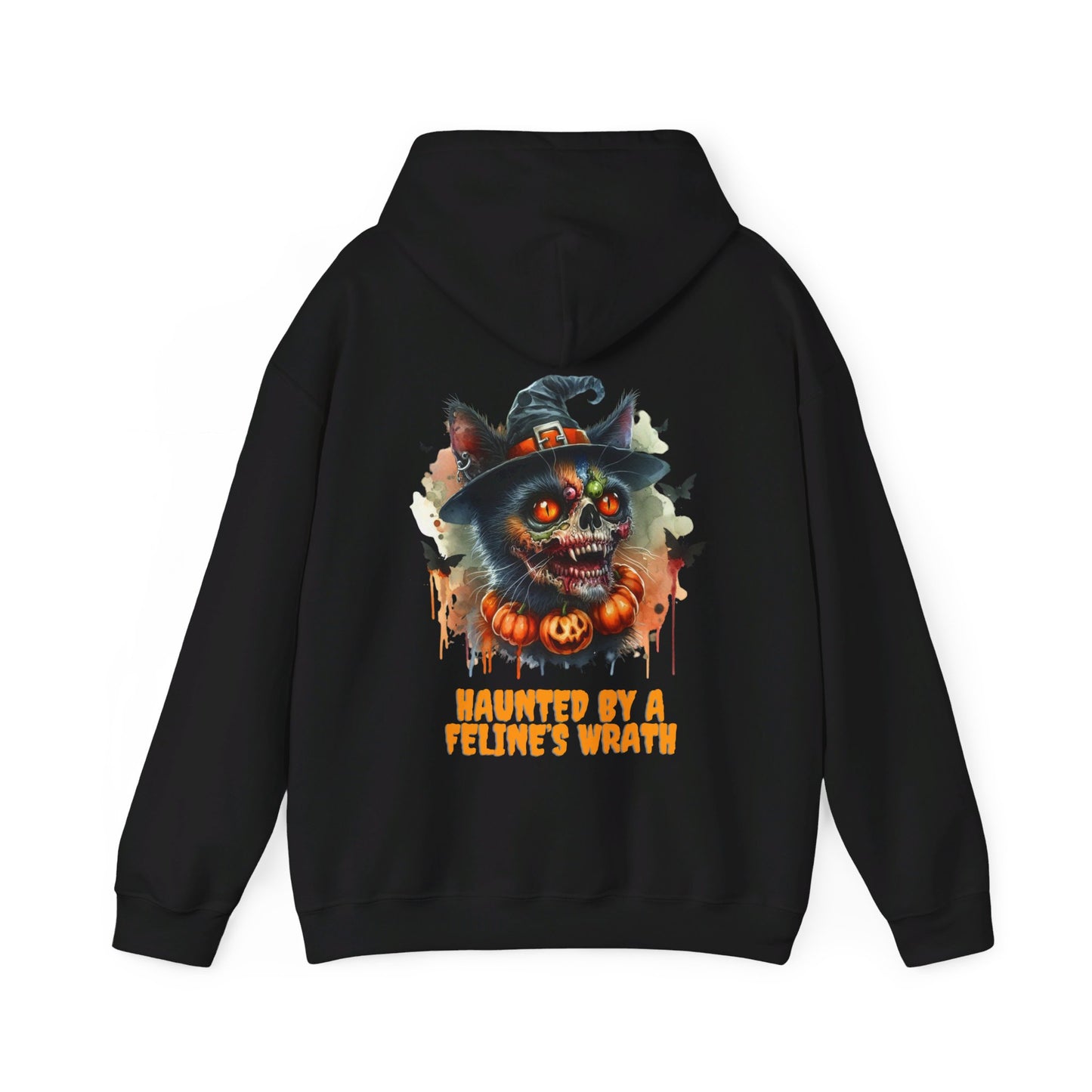 Haunted by a Feline's Wrath Halloween Hoodie