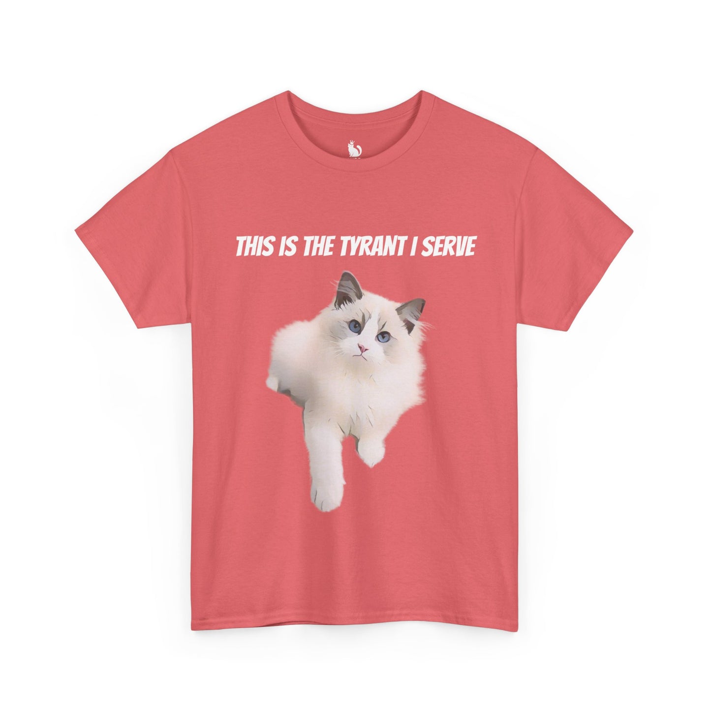 Cartoonified Tyrant I Serve Custom Cat T-Shirt