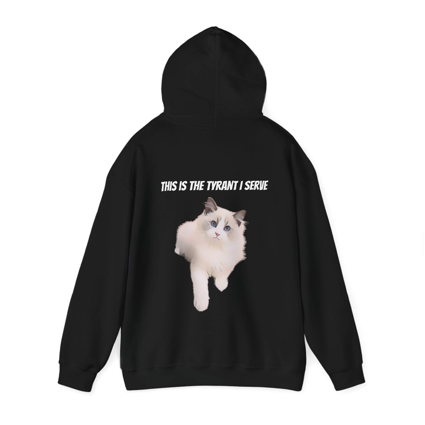 Cartoonified Tyrant I Serve Custom Cat Hoodie