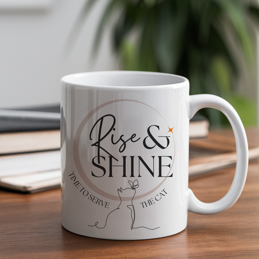 Rise & Shine Cat Mug