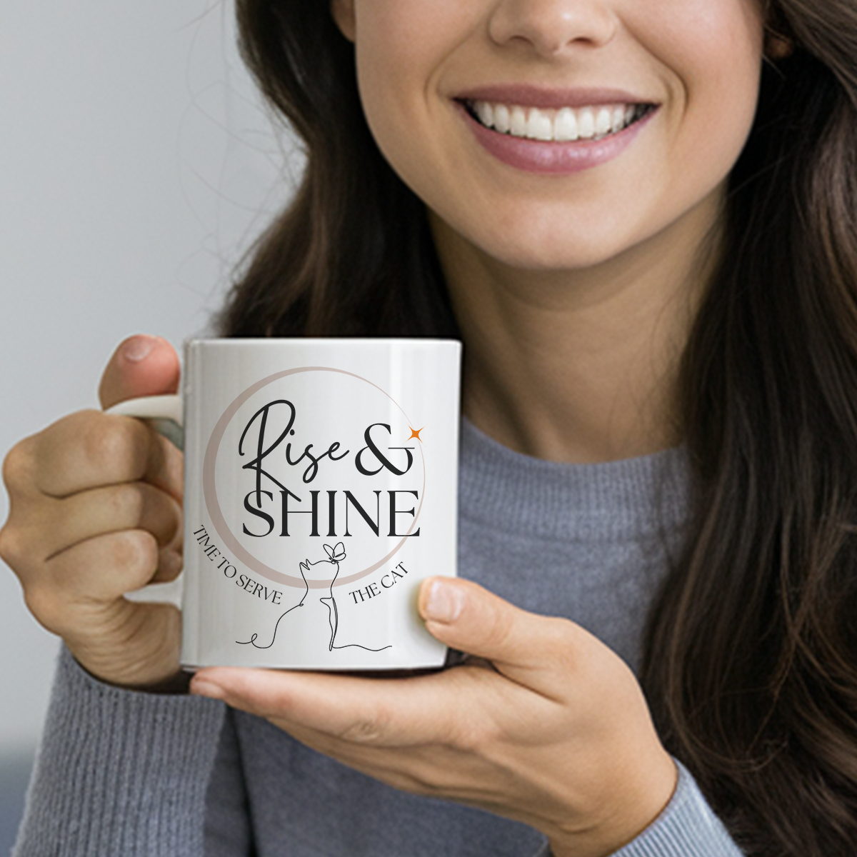 Rise & Shine Cat Mug